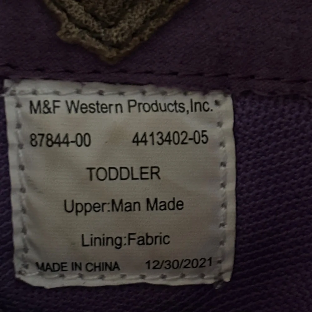 Twister Hannah Girl’s Purple Toddler Cowboy Boots